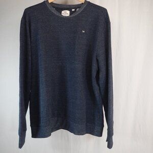 Ben Sherman Monogram Original Knit Crew Neck Blue Sweater Size XXL
